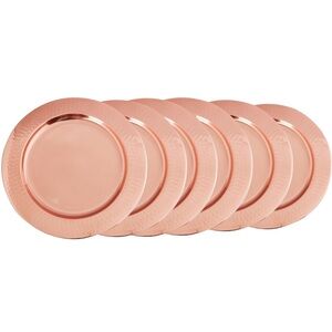 Copper Charger Plates Set of 6
